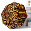 Bellezza Tramonto Africano Ombrello Automatico Pieghevole da Esterno con 8 Stecche Design Compatto Essenziale da Viaggio Appassionati di Moda Regalo Spirituale