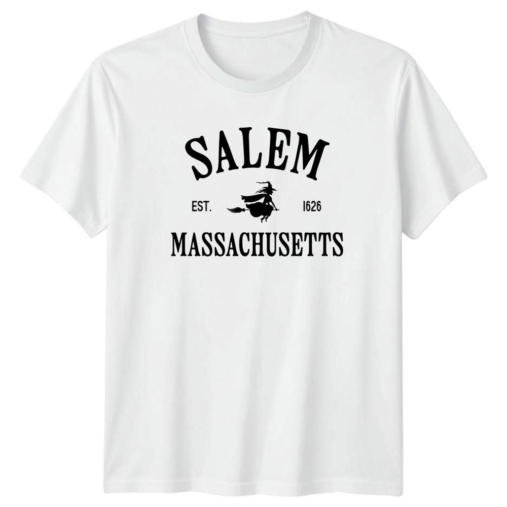 Salem Est 1626 Massachusetts Witch History Locations Unisexs Unisexs Graphic Tee S