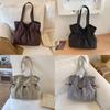 Nylon Casual Shoulder Bag With Wrinkled Design And Large Capacity For Travel And Daily Use