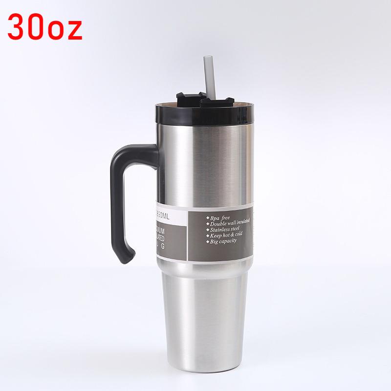 Cups 30/40oz Stainless Steel Car Bottle Large Capacity Water Cup Thermos for Home Car Cold-resistant Bottle Insulated Travel Mug