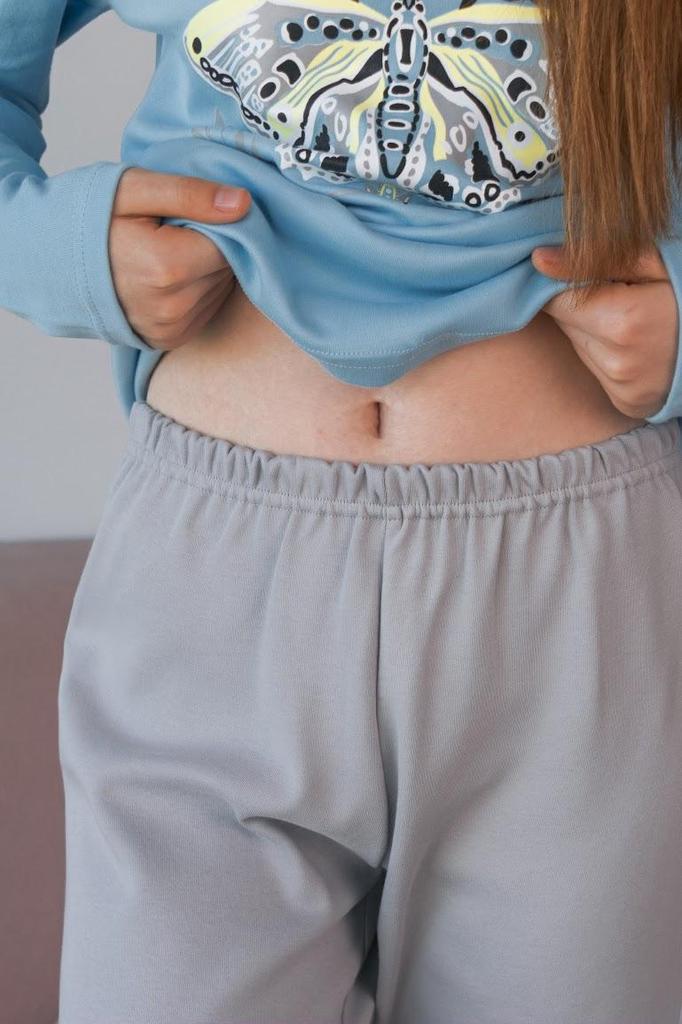 Girls’ Interlock Sleepwear Set – Soft Fabric & Stylish Print, Any Season, 6076-015-33-2 HC