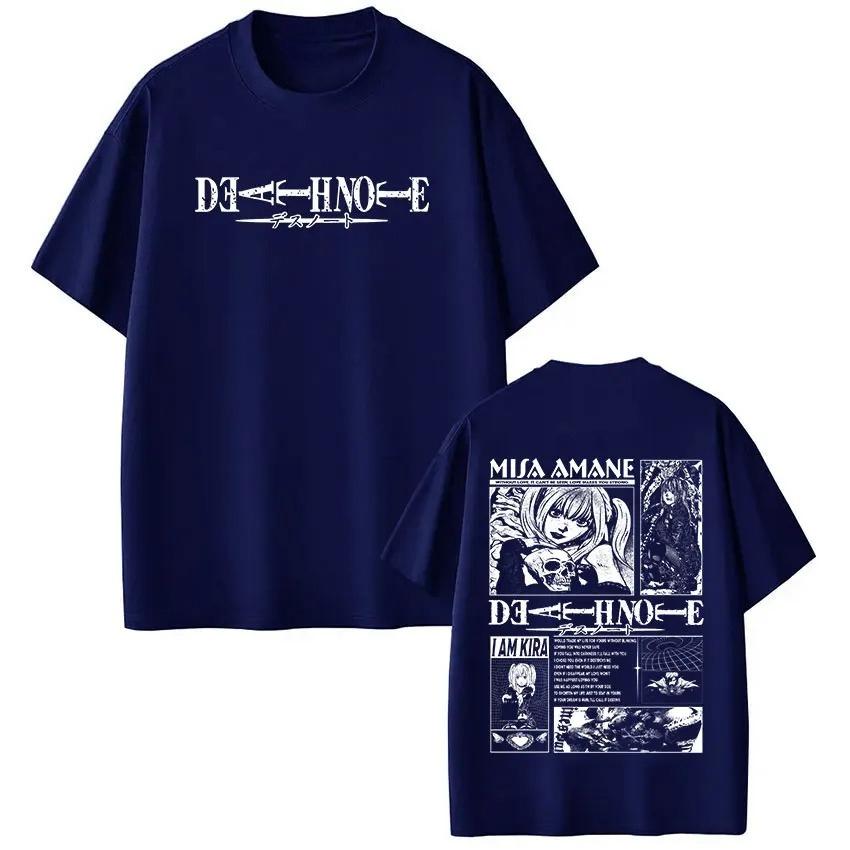 Fashion Harajuku Short Sleeve Tshirts Anime Death Note Misa AUnisexe T Shirts Unisex Women Clothing Cotton Casual Tshirt Streetwear