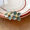 New in Enamel Flower Stud Earrings for Women Irregular Glaze Korean Fashion Floral Small Earrings Trendy New Jewelry
