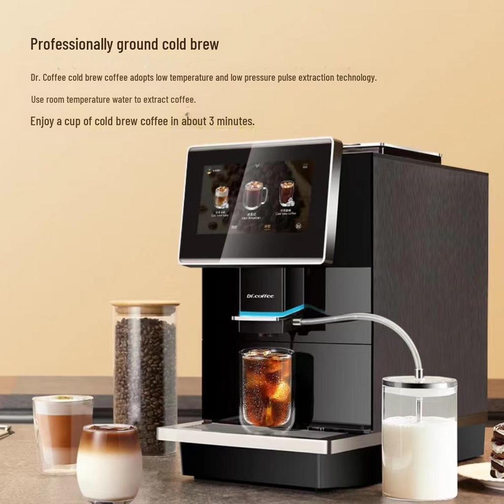 Dr.Coffee C11L Cold Brew: Fully Automatic Italian Coffee Machine with One-Click Fresh Grind and Intelligent Extraction.