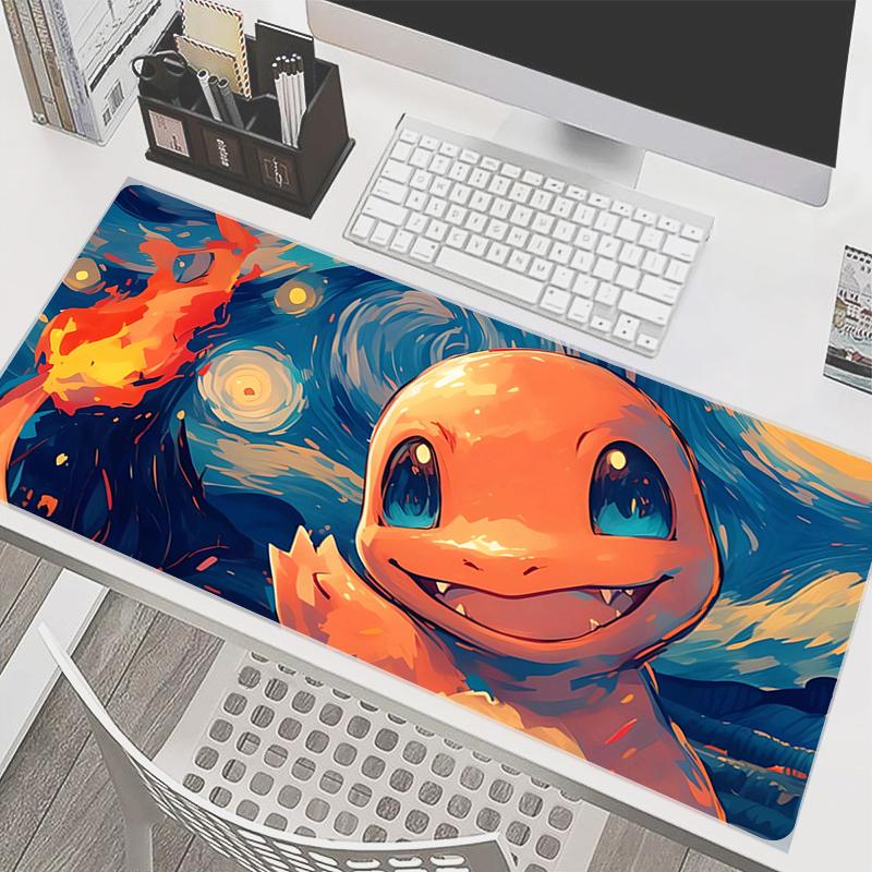 E-sports Mouse Pad Pokemon Eevee Office Laptop Computer Smooth Flexible Rubber Gamer PC Computer Keyboard Pad Kawaii Mosuepad