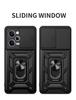 Shockproof Slide Lens Armor Funda For Xiaomi Redmi Note 12 Pro Plus 12S Note12 4G 5G Case Ring Stand Back Cover for Redmi 12 12C