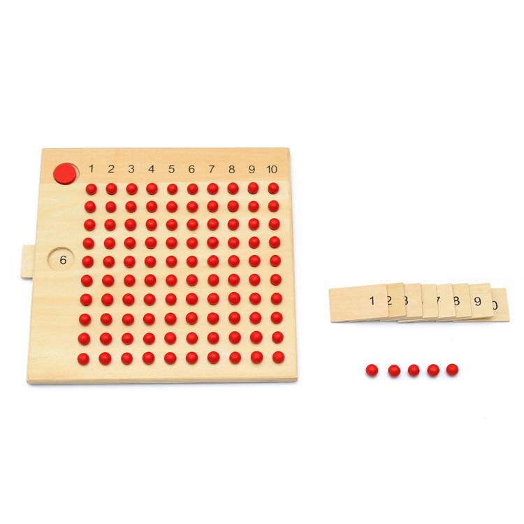 Montessori-Mathematik-Lernmaterialien: Multiplikations- und Divisionsbretter - Professionelles pädagogisches Spielzeug für den Kindergarten