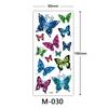 Waterproof Three-Dimensional Color Print Tattoo Sticker, Butterfly Flower Animal Tattoo