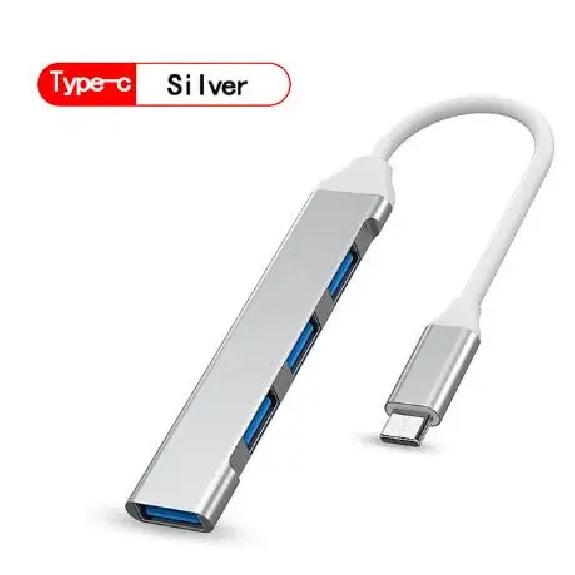 New USB 3.0 Hub 4 Port USB Hub High Speed Type C Splitter 5Gbps For PC Computer Accessories Multiport HUB 4 USB 3.0 2.0 Ports