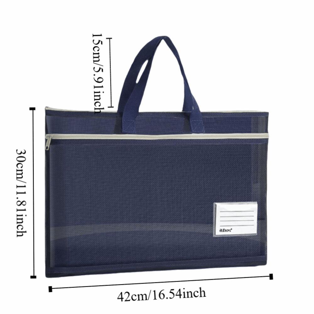 Zip Handbag A3 Mesh Art Bag Large Capacity a4 Test Paper Bag 8k Sketch Drawing Album  Stationery