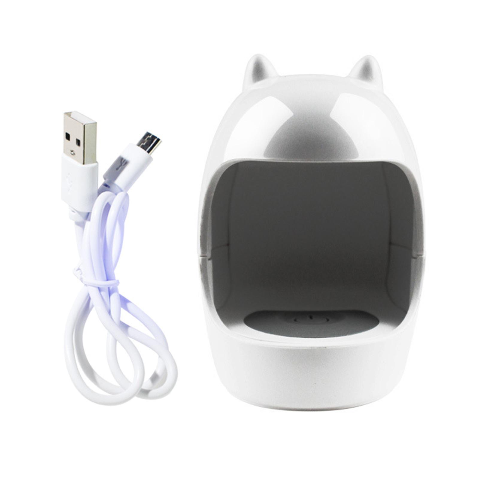 

Мини УФ-светодиодная лампа для ногтей, портативная сушилка для ногтей, лампа для отверждения геля для ногтей, быстросохнущая УФ-лампа для ногтей для самостоятельного нейл-арта белый