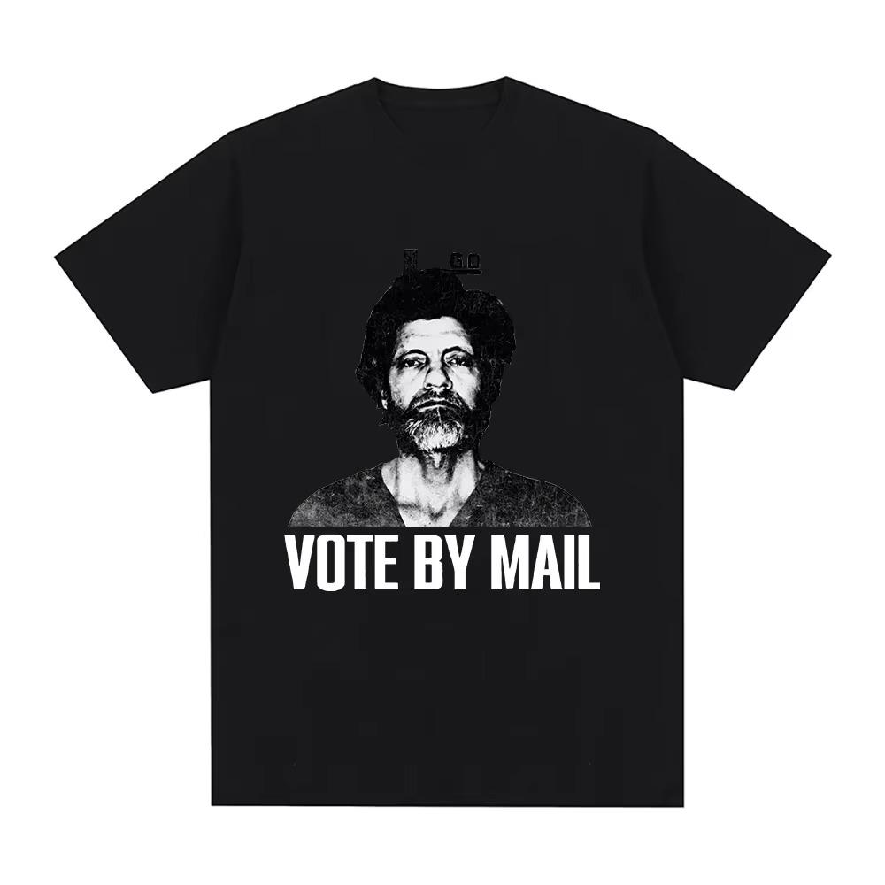 

Vote By Mail Ted Kaczynski T Shirt Fashion Men Harajuku Graphic Tshirt Unisex High Quality Casual Vintage Tee Shirt Tops XXXXXL
