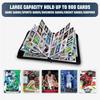 Card Album with Zipper, 9-Pocket 50 Pages Holds 900 Cards, Wear-Resistant and Waterproof, Ideal for Collectors