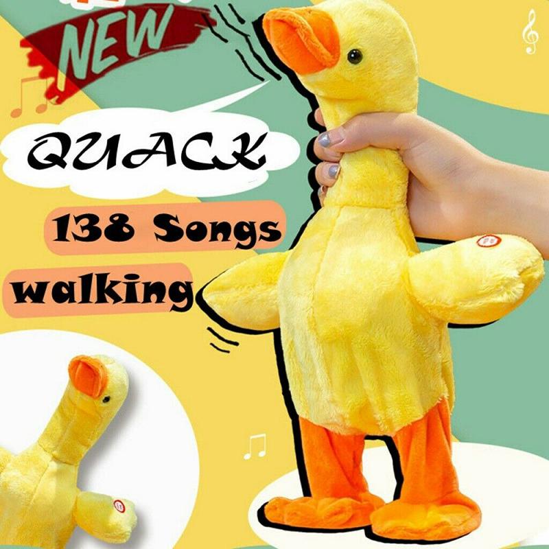Talking Singing and Walking Duck Musical Duck Toy Dancing with 138 Music NSV Music Phone Duck Baby Toy Brinquedo High Appearance