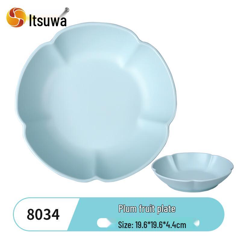 WUHE Nordic Style Ceramic Floral Fruit Plate