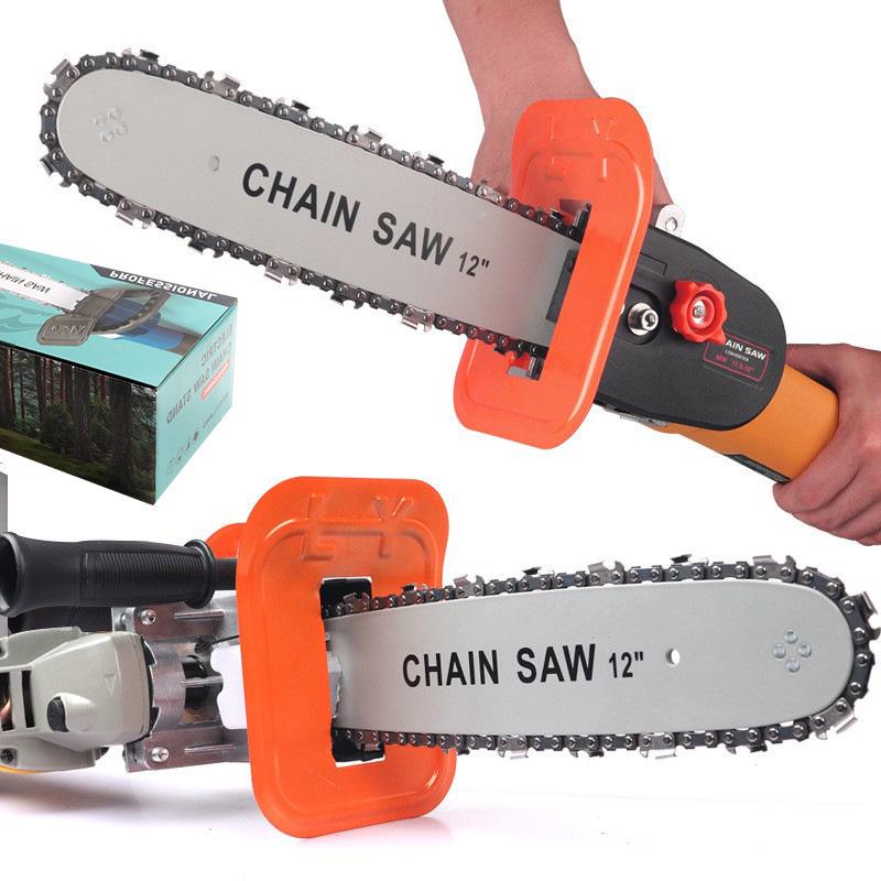 Compact Multi-Functional Electric Chainsaw and Angle Grinder for Woodworking