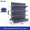 Multifunctional Gray Display Rack for Convenience Stores – Single/Double-Sided Snack Storage Shelf