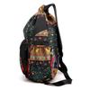 Leichte Bündeltasche im ethnischen Stil, Umhängetasche, wasserdichter Rucksack aus Nylon und Oxford-Gewebe mit Kordelzug, Hunderte bedruckte Reisetaschen, Flut