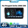 4G Android 10.1 For Peugeot 2008 208 Series 2014-2018 Multimedia Stereo Car NO DVD Player Intelligent Navigation GPS Radio RDS WIFI DAB+ DVR