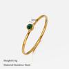 European and American fashion single colored diamond titanium steel ring female simple popular niche design plain ring stainless steel ring