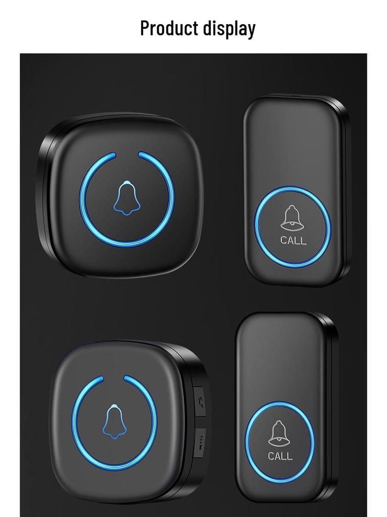 Wireless Smart Doorbell & Chime with Long-Range Remote for Home & Elderly Use