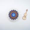 Tea Cup Mat Mandala Persian Carpet Tea Cup Mat Trkiye Middle East Art National Style Cup Mat Desk Pad Fringed Edge Desk Mat