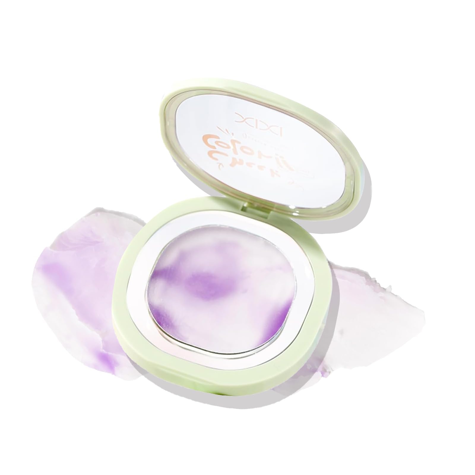 

XIXI BOX Powder Smooth Matte Lightweight Natural Compact Purple Foundation, Sebum-Absorbing, Shine-Preventing, Finish, Long-Lasting Wear, Fit, Beige,