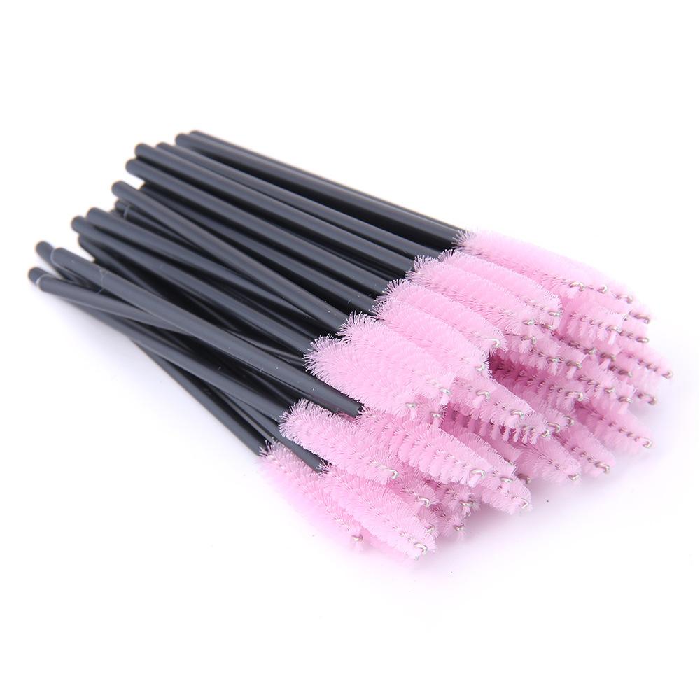 50Pcs Disposable Eyelash Brush Mascara Wands Applicator Spoolers Makeup Tool