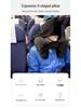 Cross-border H-shaped Crystal Velvet Inflatable Travel Pillow with Hat for Office and Portable Naps