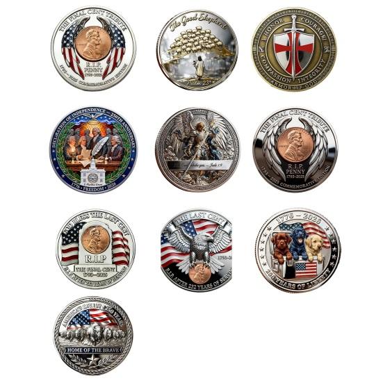 USA Utmaningsmynt Metall Dubbelsidig US Minnesmynt Samlarobjekt Minnessak för Samlare