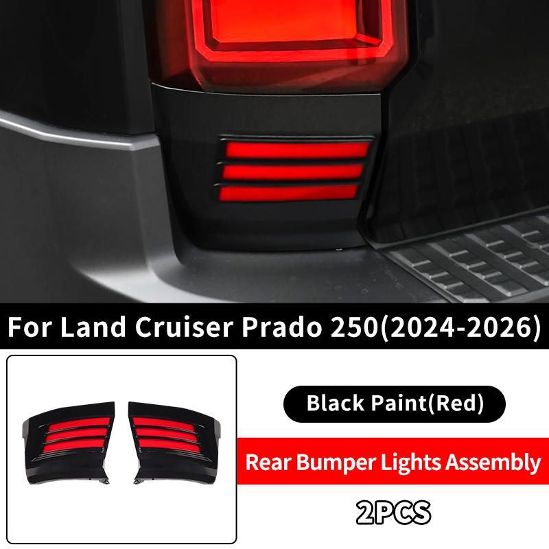 For 2024-2026 Toyota Land Cruiser Prado LC250 Rear Bumper Light Assembly Upgrade Brake Warning Exterior Accessories Auto Parts