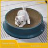 Round Cat Scratching Bowl with Replaceable Corrugated Cardboard - Cat Scratcher & Bed for Medium To Large Cats