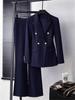 Women's Non-Iron Professional Suit Set – Ideal for College Interviews, Formal Wear, and Commutes. Two-Piece High-End Set for Spring and Autumn.
