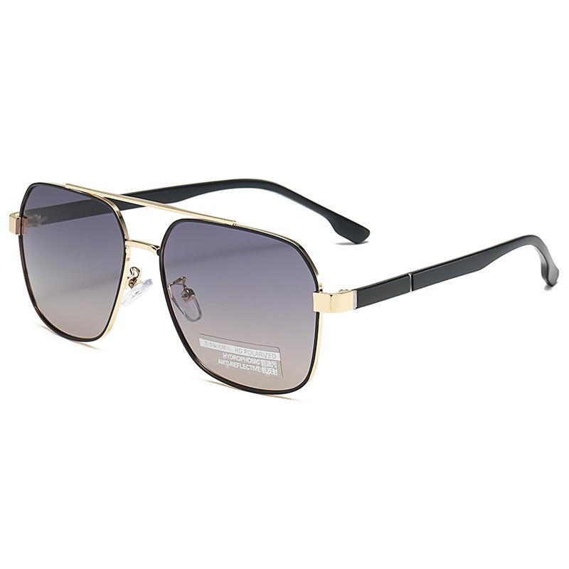 Double Beam Men S Square Polarized Sunglasses High-End Driver Tr90 Legs Sunglasses Uv Protection Ultra-Light