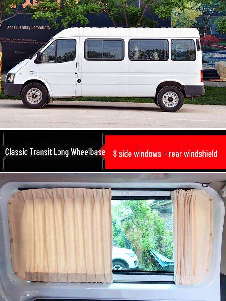 Ford Transit Tourneo Maxus V90 V80 Suede Sunshade Curtains