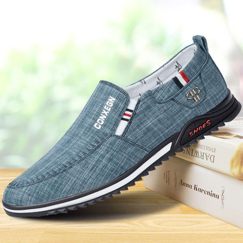 Neue Herrenschuhe Stoffschuhe Herren Leinen Segeltuchschuhe atmungsaktive Freizeitschuhe Herren Lazy