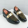 Fashion 2025 Crystal Diamond Tip Business Dress Men Leather Shoes Men's Loafers Tênis Masculino Casual Driving Luxury Designer Zapatos