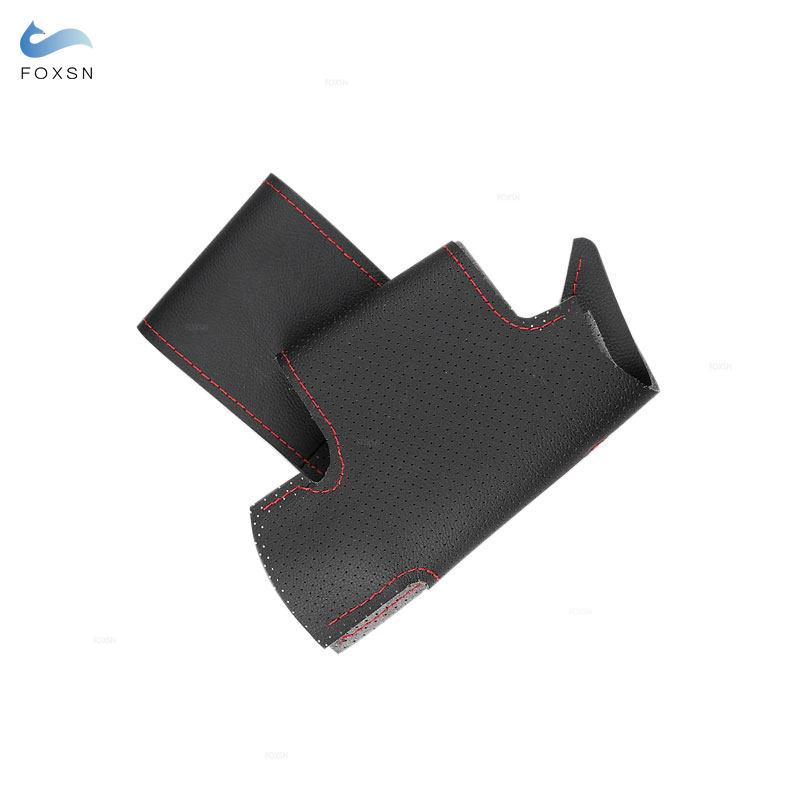 Car Steering Wheel Cover Leather Trim For Renault Logan 1 Sandero Clio Twingo 2 Symbol For Lada Largus 1 For Nissan Almera 3 G15