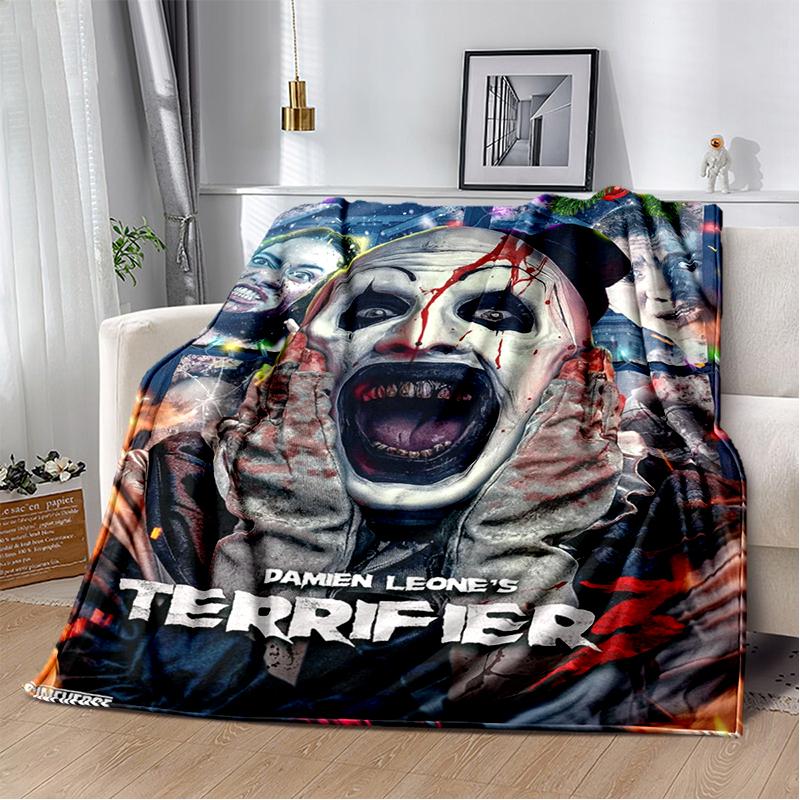 29 סגנונות טריפייר סרט אימה מתנת ליל כל הקדושים שמיכת קטיפה רכה, שמיכת פלנל לסלון חדר שינה מיטה ספה כיסוי