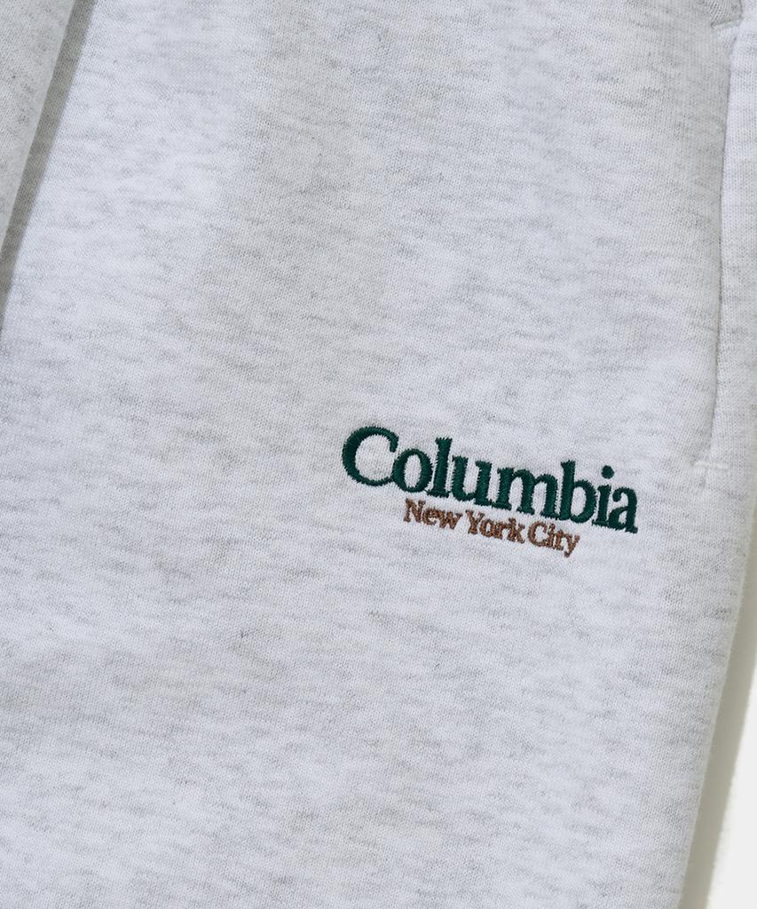 COLUMBIA UNIVERSITY Nyc Emb Pintuck Terry Sweatpants_Light Melange Gray