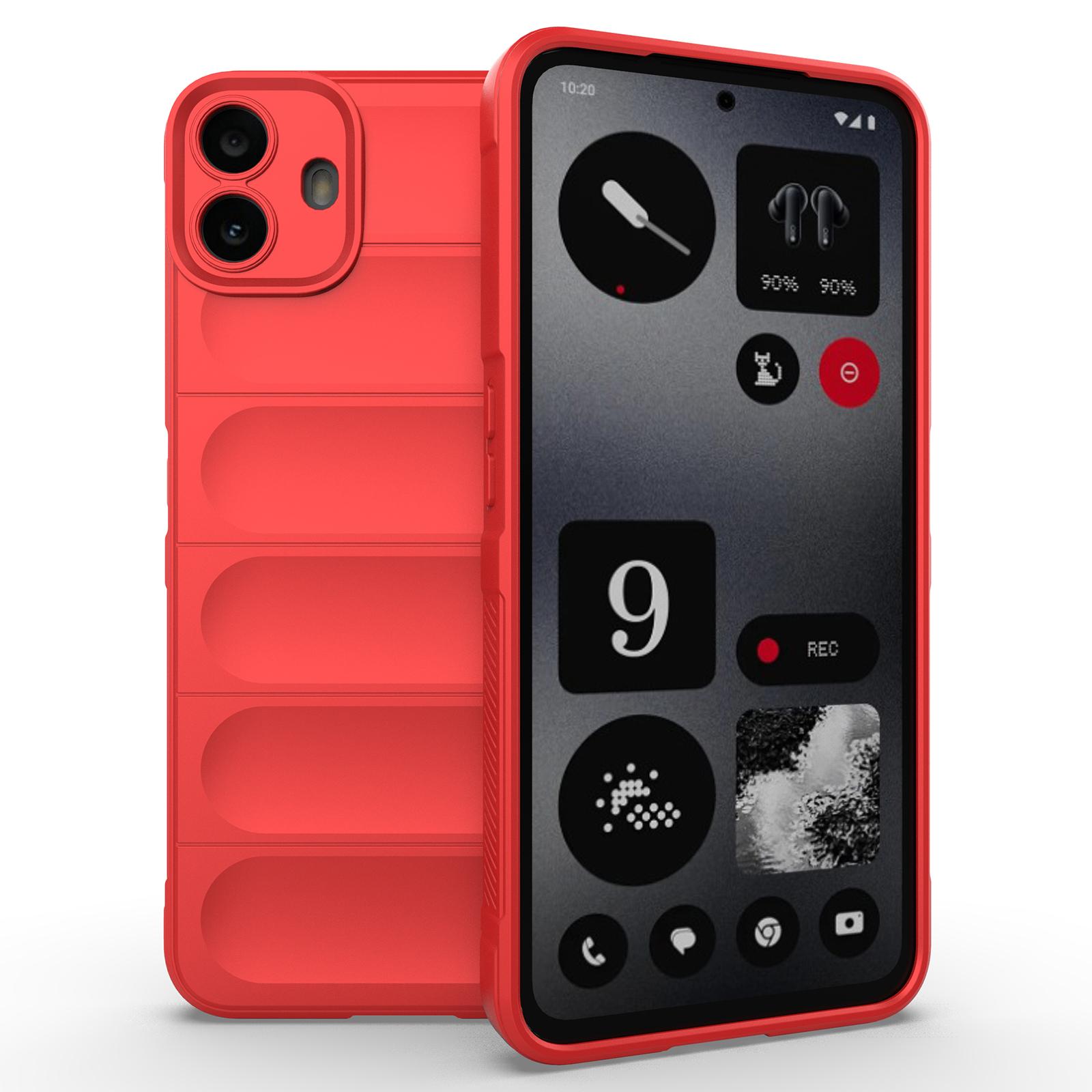 

Для Nothing CMF Phone 1 Чехол Противоударный Мягкий ТПУ Чехол для Телефона Red