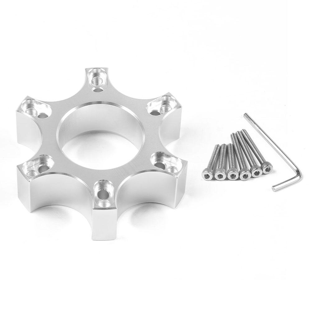 Переходная пластина рулевого колеса 70 мм для Thrustmaster T300RS Ferrari 599 P310/R383 14 дюймов, аксессуары для рулевого колеса серебряный