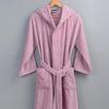 Pure Cotton Couple's Hooded Terry Bathrobe - Winter Thickened Pajamas for Men and Women