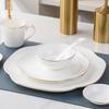 Elegant Ruyi Gold-Rim Bone China Dinnerware Set