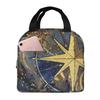 Moon Galaxy Pattern Insulated Lunch Bag for Women Children Portable Food Boxes Thermal Lunch Box Tote