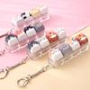1Pcs Cute Cat Keyboard Fidget 4 Keys Creative Design Keycap Keyring Finger Button Kawaii Mechanical Keyboard Keychain