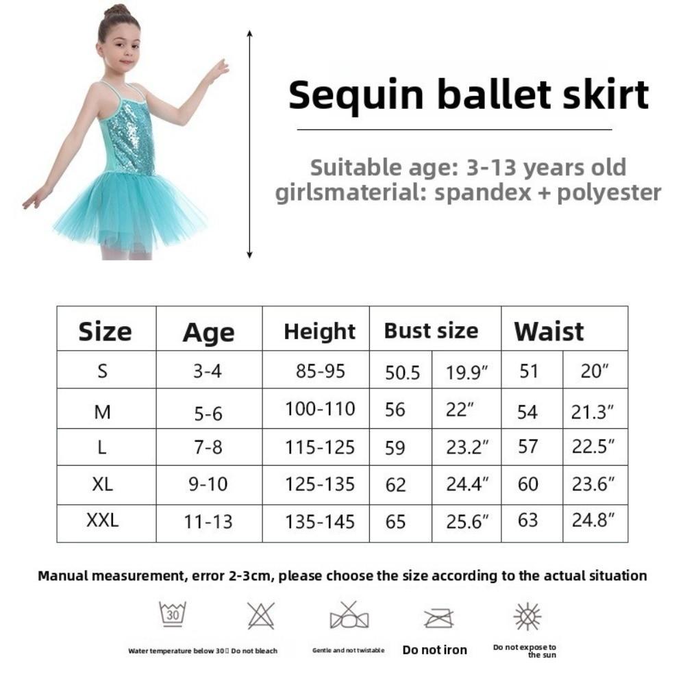 Sequin Ballerina Fairy Dress Fluffy Christmas Performance Clothes Ballet Tutu Dress Examination