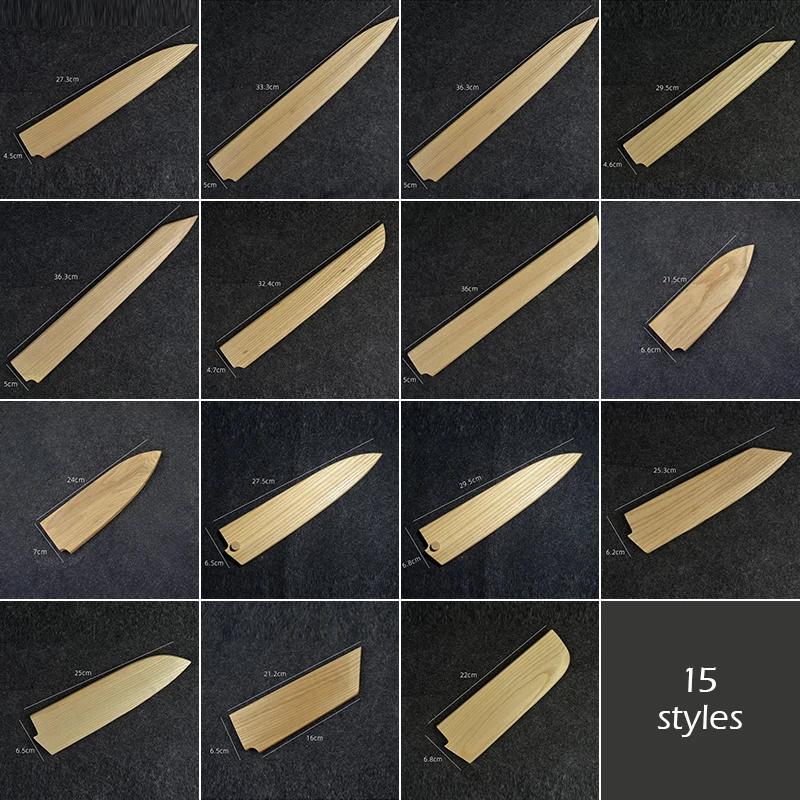 Kryt na nůž v japonském styluChránič čepele kuchařského nožeDřevěná pochva na nůžDržák čepelePochvaPochva s magnetickým uzávěrem