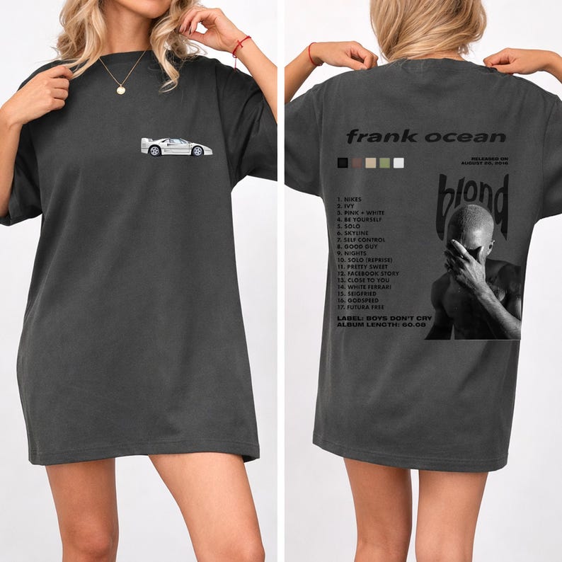 2026 Summer Fashion Trendy Frank Ocean Blond Ferrari T-shirt, Retro Graphic Tee, Relaxed Shirt, Album Cover Inspired Merch, R&B Lover Gift