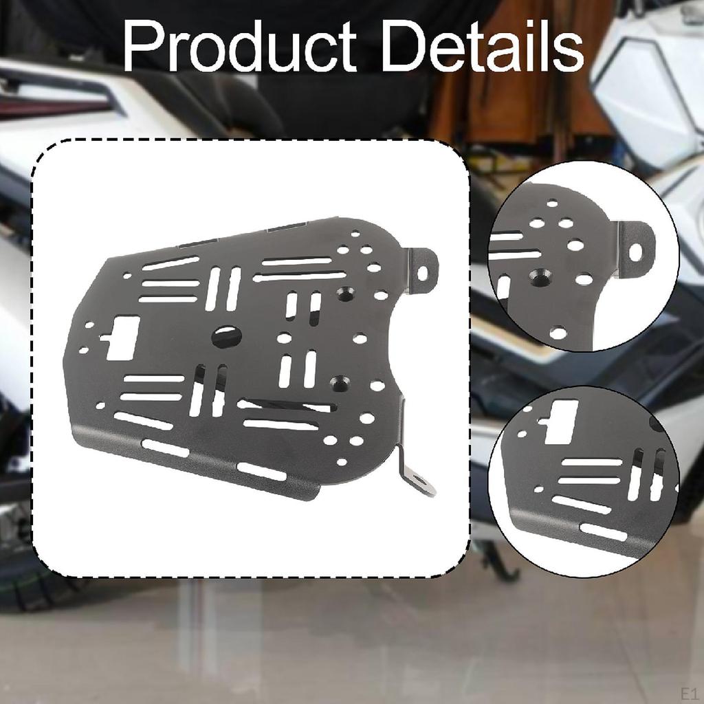 Motorcycle Rear Luggage Rack Support Shelf Holder Plate Sturdy Practical Spare Part Aluminum